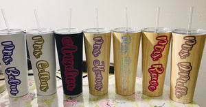 Personalized 25oz Stainless Steel Vacuum Straw Tumbler with Lid and Straw