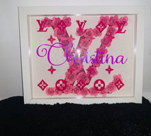 Personalized LV inspired Shadow Box