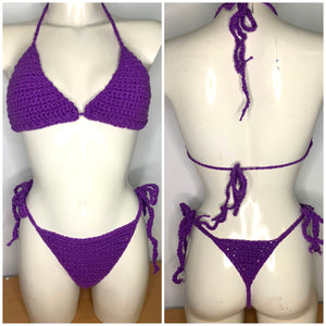 Deep Purple Bikini Set