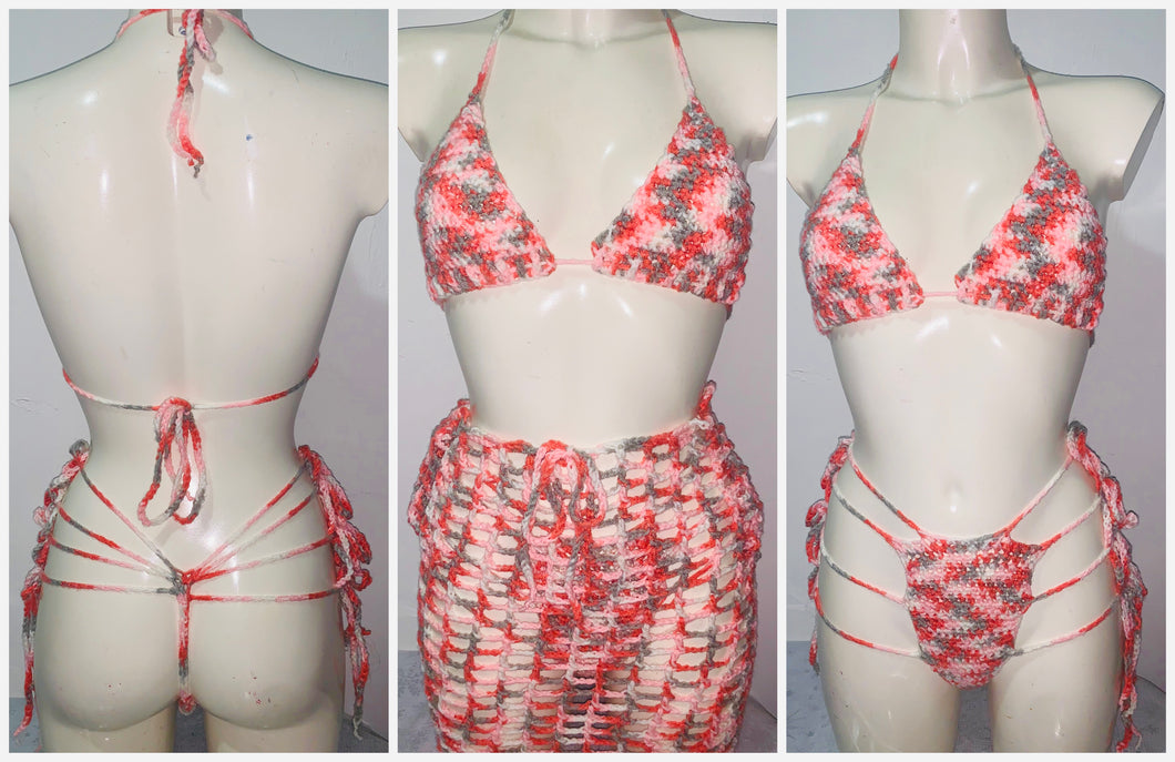 Bo Peep 3 piece bikini set
