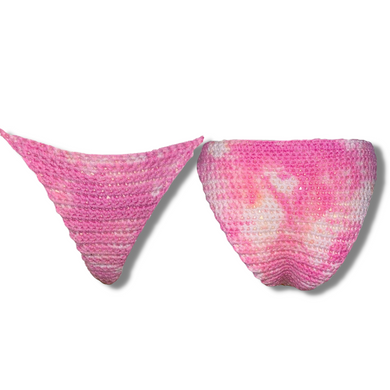 Pink TieDye bikini bottom