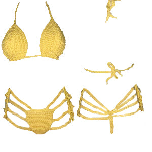 Butter thong Bikini Set