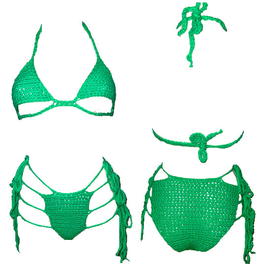 ****Neon Spider Bikini Set