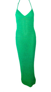 Angel Maxi Dress (Neon Green)