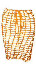 Neon Orange "Net" Skirt