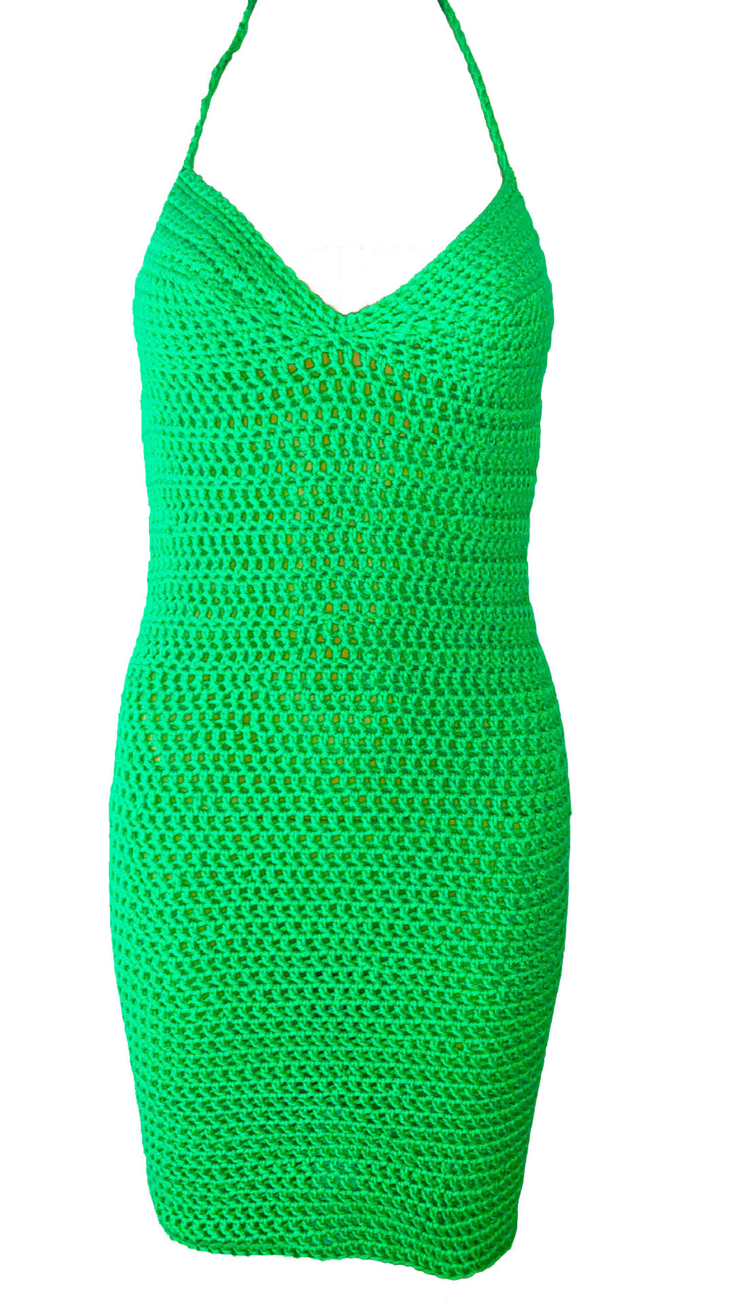 Angel Mini Dress (Neon Green)