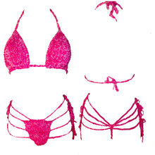Pink Denim Bikini Set