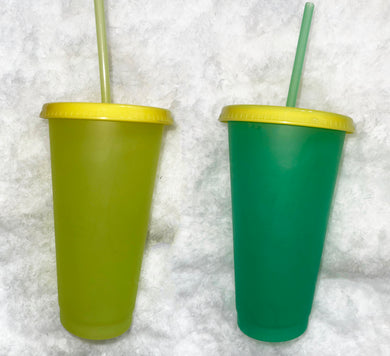 Personalized Color Changing Cup (Yellow to Green)